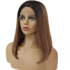 Image of Syntactic lace front wigs for women black ombre #27 short bob