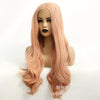 Image of Rose golden lace chemical fiber headgear high temperature silk wavy lace wig daily wear headgear