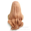 Image of Rose golden lace chemical fiber headgear high temperature silk wavy lace wig daily wear headgear