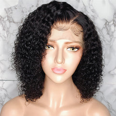 13 x 6 lace front human hair wig curl 130%