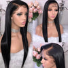 Image of 13x4 Front Lace Human Hair Wigs Straight Hair 130% Density