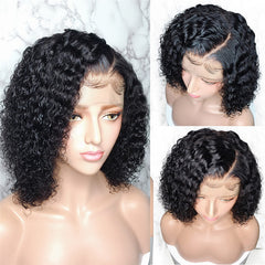 13 x 6 lace front human hair wig curl 130%