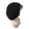 Image of Kinky Curly Wigs Human Hair Lace Front Wigs 18 Inch 130% Natural Color