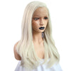 Image of Long Deep Wave Pink Copper Red Platinum Blonde Synthetic Lace Front Wig