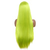 Image of Synthetic Wig Long Straight Green Cosplay Wig Lace Front Blue Long Wigs