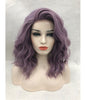 Image of Purple Synthetic Lace Front Wigs for Women Wavy Style