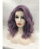 Image of Purple Synthetic Lace Front Wigs for Women Wavy Style