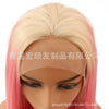 Image of Synthetic lace front wigs for women ombre red long straight