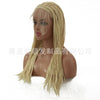 Image of Syntactic lace front wigs for women blonde braided long