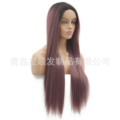 Syntactic lace front wigs for women ombre long straight