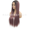 Image of Syntactic lace front wigs for women ombre long straight