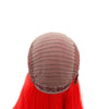 Image of Syntactic lace front wigs for women long straight red