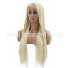 Image of Synthetic lace front wigs for women blonde long straight