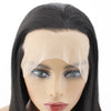 Image of Synthetic lace front wigs for women long straight black