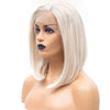 Image of Synthetic Lace Front Wig Straight Hair 10 Inch Lace Wigs