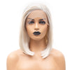 Image of Synthetic Lace Front Wig Straight Hair 10 Inch Lace Wigs