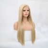 Image of Blonde Synthetic Long Straight Hair Lace Front Wigs