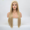 Image of Blonde Synthetic Long Straight Hair Lace Front Wigs