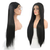 Image of Synthetic Lace Front Wig 1B Long Straight Hair With Natural Hairline