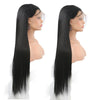 Image of Synthetic Lace Front Wig 1B Long Straight Hair With Natural Hairline