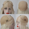 Image of Charisma White Synthetic Lace Front Wig Long Silky Straight With Middle Part Heat Resistant Fiber Wigs For Women