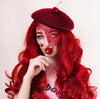 Image of PASSION Synthetic Lace Wig True Red Wave Hair