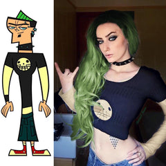 Total Drama Island -- Cosplay Green Hair Lace Wig