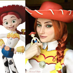 Toy Story-- Cosplay Red Hair Lace Wig