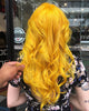 Image of Happy Yellow Straight Hair Synthetic Lace Front Wigs