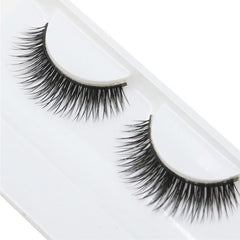 1 Pair False Eyelashes Cross Thick False