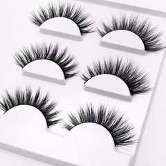 3 Pairs False Eyelashes Long Natural 3d mink lashes extension