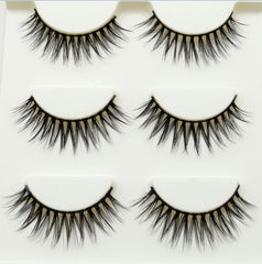 3 Pairs Lashes 3D False Eyelashes