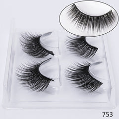 2 pairs false eyelashes kit natural 3D Mink Lashes eyelash