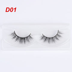 1Pair 3D Mink False Eyelashes Long Cross Beauty Eye Lashes