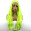 Image of Happy Yellow Straight Hair Synthetic Lace Front Wigs