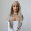 Image of Happy Yellow Straight Hair Synthetic Lace Front Wigs