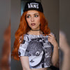 Image of MISS Copper Red Synthetic Lace Wigs Long Hair Natural Wave