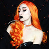 Image of COLORFUL Long Hair Synthetic Lace Wig Orange | Purple | Copper Red